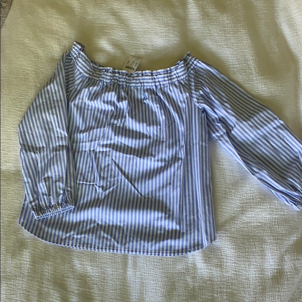 Jcrew factory off shoulder top